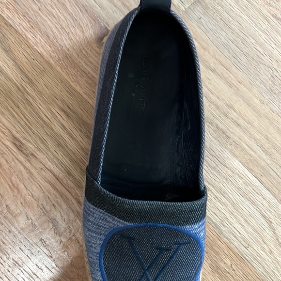 Authentic Louis Vuitton Denim Slip On Sneakers - Picture 2 of 2